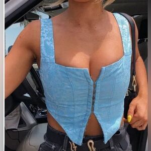 Princess Polly Blue Corset Size 6